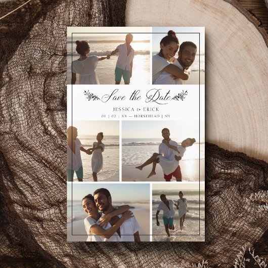 Cheap Black Branches Chic Collage 6 Foto's Weddens