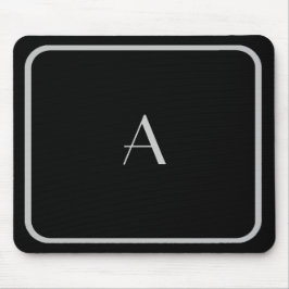Cheap Black en Silver Monogram met Lijst Muismat
