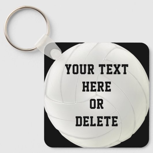 Cheap Bulk Volleyball Gifts JOUW TEKST of DELETE I Sleutelhanger (Voorkant)