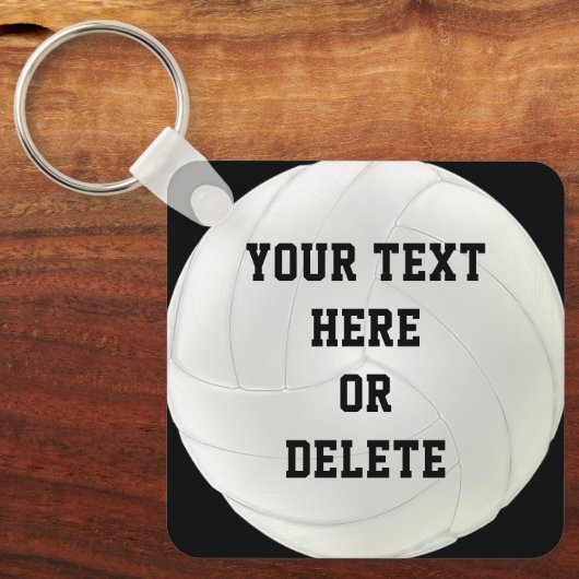 Cheap Bulk Volleyball Gifts JOUW TEKST of DELETE I Sleutelhanger (Voorkant)