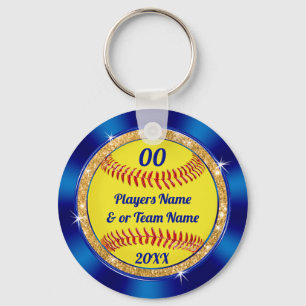 Cheap Cute Softball Team Gift Ideeën Gepersonalise Sleutelhanger