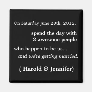 Cheap en Funny Save the Date Magnet 1 Magneet
