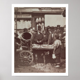 Cheap Fish of St. Giles uit 'Street Life in Lond' Poster