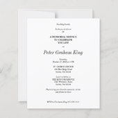 Cheap Funeral Remembrance Service BW Foto (Achterkant)