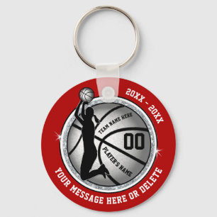 Cheap, Girls Basketball Gifts, Red, Basketball Sleutelhanger
