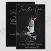 Cheap Gold Script Foto Couple Lesbian Gay Wedding (Voorkant / Achterkant)