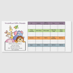 CHEAP KINDER SCHEMA/TIMETABLE Reward Chart MAGNET