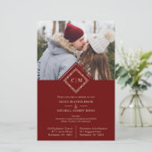 Cheap Luxury Wedding Initialen Ornamental Flourish (Staand voorkant)