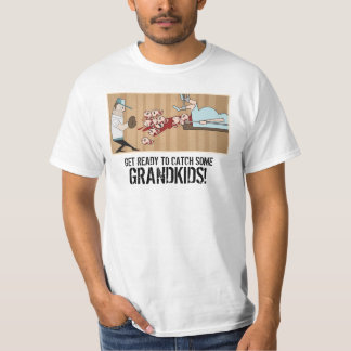 Cheap-O "Klaar om wat GRANDKIDS te vangen!" T-Shi T-shirt