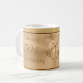 Cheap PERSONALIZED 50ste Jubileum Gifts Mok (Voorkant links)