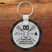 Cheap Personalized Lacrosse Team Gifts, Jouw tekst Sleutelhanger (Achterkant)