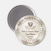 Cheap Personalized, Wedding Dank u Magnets, Magneet (Voorkant / Achterkant)