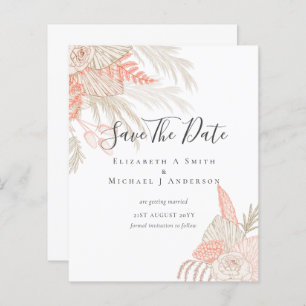 CHEAP Photo Save Dates PAMPAS GRASS Terracotta