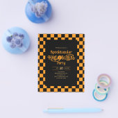 Cheap Retro Spooktacular Halloween Party Flyer (Enkel)