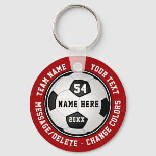 Cheap Soccer Party Favors, Personalized Soccer Sleutelhanger