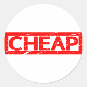 Cheap Stamp Ronde Sticker