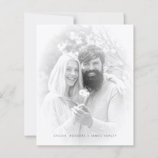 Cheap Vellum Effect Elegant Minimalist Black White (Achterkant)