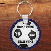 Cheap Voetbal Sleutelhangers Uw Kleuren, 4 Tekstdo (Achterkant)