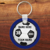 Cheap Voetbal Sleutelhangers Uw Kleuren, 4 Tekstdo (Voorkant)