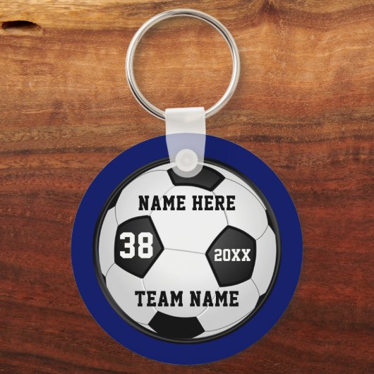 Cheap Voetbal Sleutelhangers Uw Kleuren, 4 Tekstdo (Voorkant)