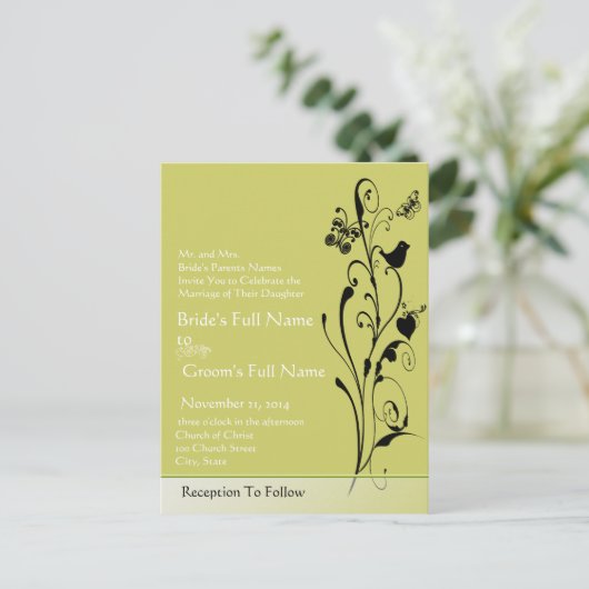 Cheap Wedding Briefkaarten (Staand voorkant)