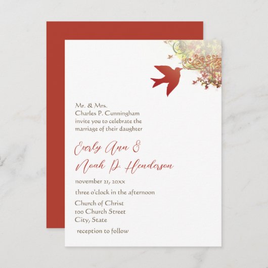 Cheap Wedding Briefkaarten (Voorkant / Achterkant)