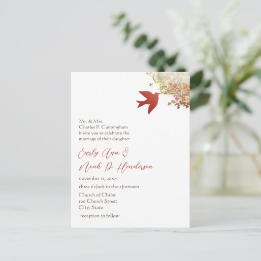 Cheap Wedding Briefkaarten (Staand voorkant)