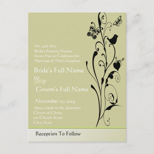 Cheap Wedding Briefkaarten (Voorkant)