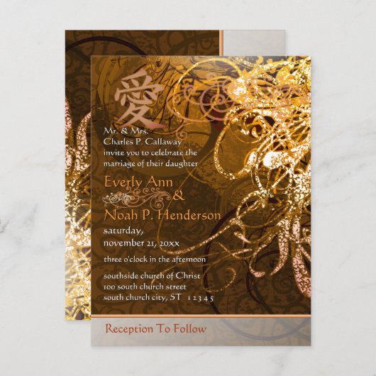 Cheap Wedding Briefkaarten (Voorkant / Achterkant)