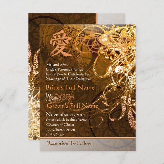 Cheap Wedding Briefkaarten (Voorkant / Achterkant)