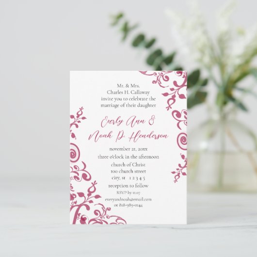 Cheap Wedding Briefkaarten (Staand voorkant)
