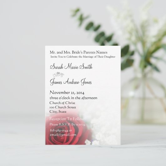 Cheap Wedding Briefkaarten (Staand voorkant)