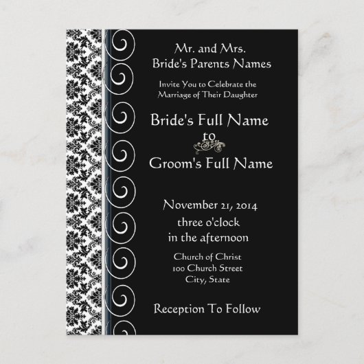 Cheap Wedding Briefkaarten (Voorkant)