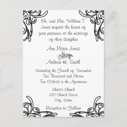 Cheap Wedding Briefkaarten (Voorkant)