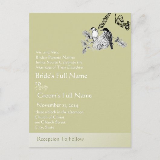 Cheap Wedding Briefkaarten (Voorkant)