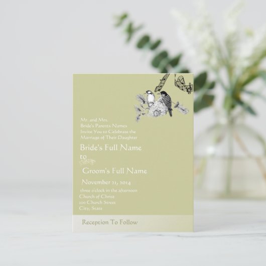 Cheap Wedding Briefkaarten (Staand voorkant)