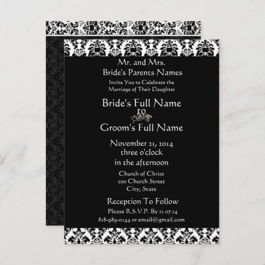 Cheap Wedding Briefkaarten (Voorkant / Achterkant)