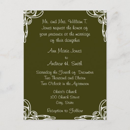 Cheap Wedding Briefkaarten (Voorkant)