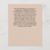 CHEAPEST WEDDING INVITATIONS Sunflower Eucalyptus Flyer (Achterkant)