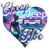 CheapJeepHoe Hart Sticker
