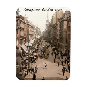 Cheapside c1905, Londens straatbeeld Magneet