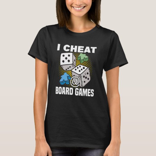 cheat at board games board game board gamer tablet t-shirt (Voorkant)