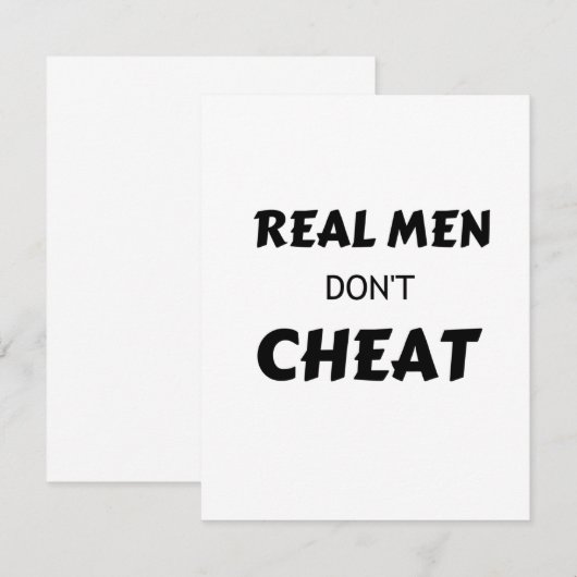 CHEAT BEDANKKAART (Voorkant / Achterkant)