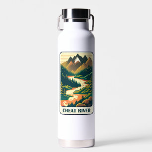 Cheat River West Virginia Kleuren Waterfles