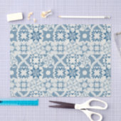 Cheater Traditionele Patchwork Sterren Quilt Blauw Tissuepapier (Craft)