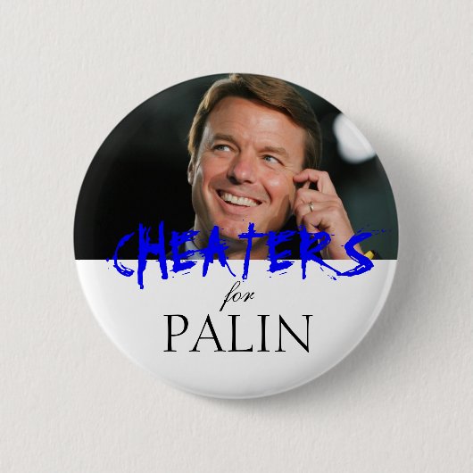 Cheaters voor Palin Ronde Button 5,7 Cm (Voorkant)