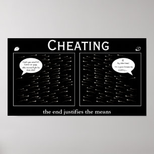 Cheating - Motivatie demotiverend Poster