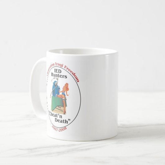 CheatnDeath Coffee Mok (Voorkant links)