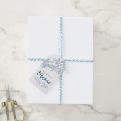 Chebeague Island Maine Elegant Navy bruiloft gunst Cadeaulabel (Met Touw)