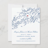 Chebeague Island Maine Elegant Save the Date (Voorkant)
